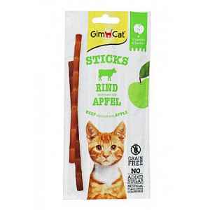 GIMCAT SUPERFOOD DUO-STICKS hovezi+jablko 3ks