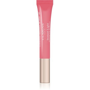 Clarins Lip Make-Up Instant Light lesk na rty s hydratačním účinkem odstín 01 Rose Shimmer 12 ml