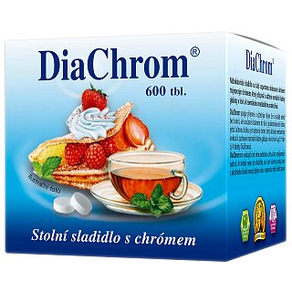 DiaChrom tablety 600 nízkokalorické sladidlo