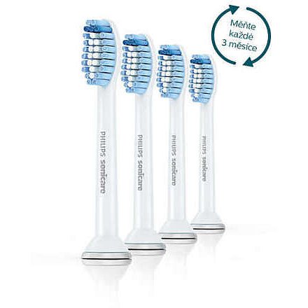 Philips Sonicare Sensitive Standardní hlavice kartáčku 4 ks HX6054/07