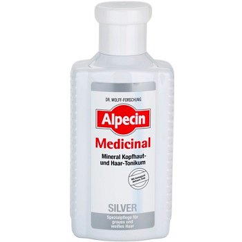 Alpecin Medicinal Silver vlasové tonikum neutralizující žluté tóny 200 ml