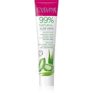 Eveline Cosmetics 99% Natural Aloe Vera zklidňující depilační krém linie bikin a podpaží 125 ml