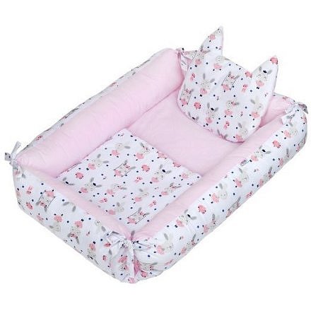 Multifunkční hnízdečko s polštářkem a peřinkou New Baby králíček