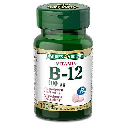 Nature's Bounty Vitamin B12 tbl.100x100mcg