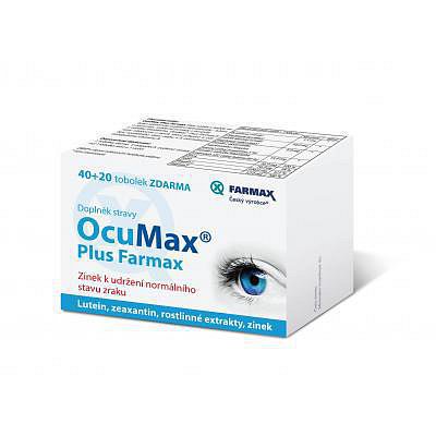 Ocumax Plus Farmax tob.40+20 zdarma