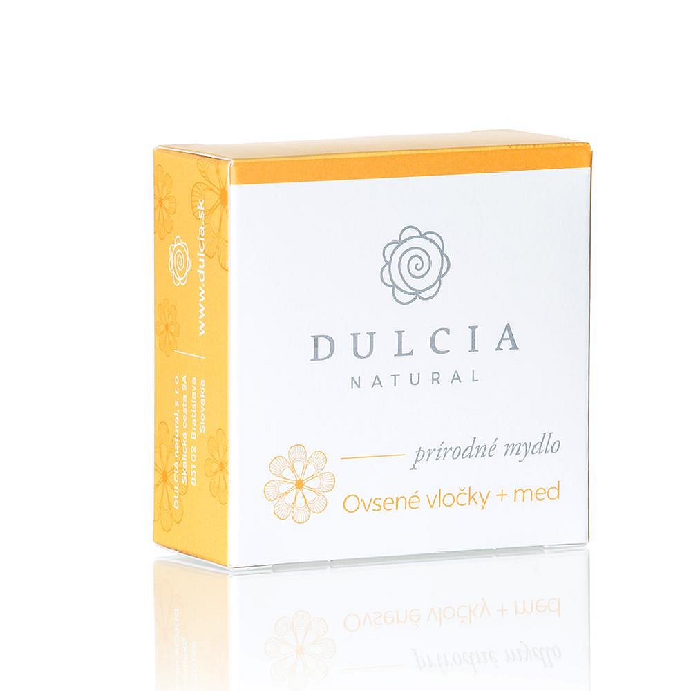 DULCIA Natural Přírodní mýdlo Ovesné vločky a med 90 g