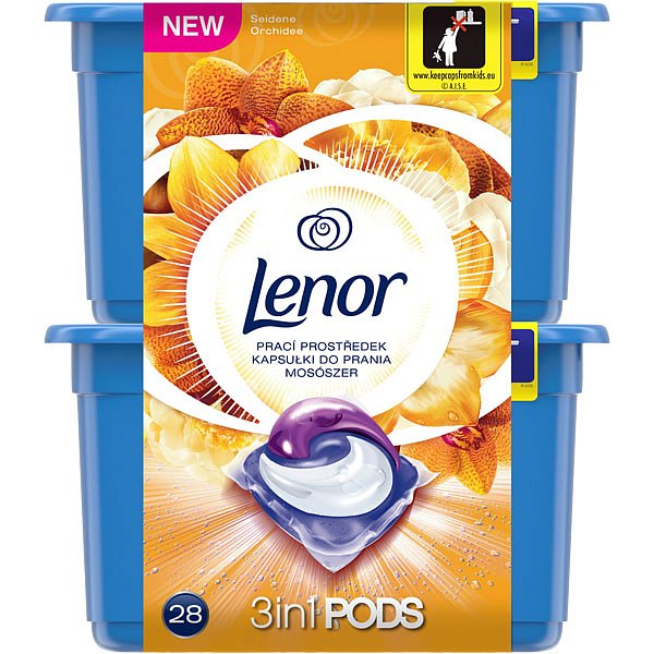 LENOR Silk Orchid 28 ks - tablety na praní
