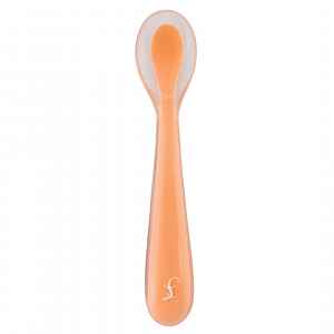 Lurch dětská silikonová lžíce apricot (00280051)