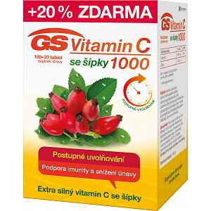 GS Vitamin C1000 + šípky tbl.100+20