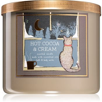 Bath & Body Works Hot Cocoa & Cream vonná svíčka IV. 411 g