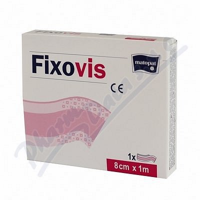 Fixovis 8cm x 1m 1ks textilní náplast na rány