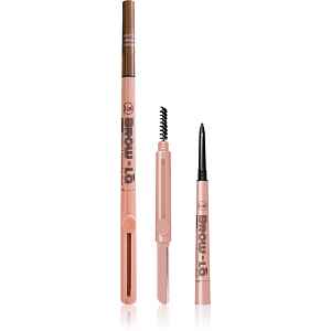 J.Cat Beauty Brow-LA tužka na obočí s kartáčkem odstín 102 Warm Caramel 0.08 g