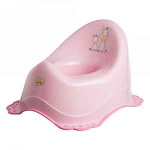 Maltex Protiskluzový nočník, Zebra - růžový