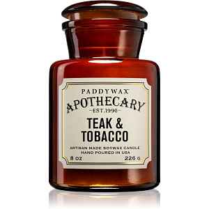 Paddywax Apothecary Teak & Tabacco vonná svíčka 226 g