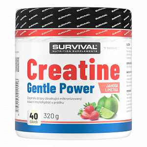 Survival Creatine Monohydrate Gentle Power 320 g limeta-jahoda