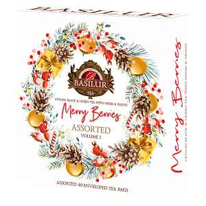 BASILUR Merry berry assorted I. černé a zelené čaje 40 sáčků