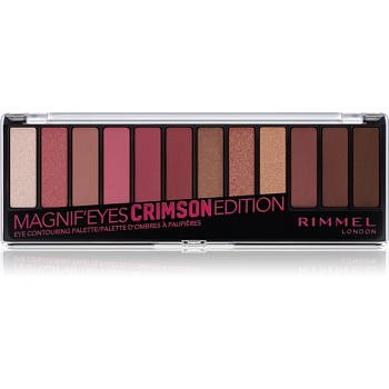 Rimmel Magnif’ Eyes paleta očních stínů odstín Crimson Edition 14,16 g