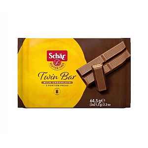 SCHÄR Twin Bar oplatky v mléčné čokoládě bez lepku 64,5 g