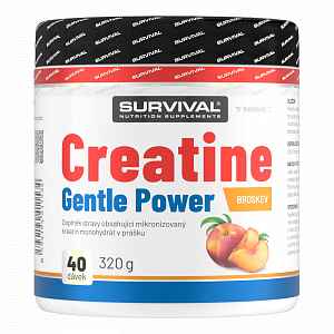 Survival Creatine Monohydrate Gentle Power 320 g broskev