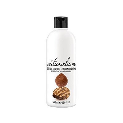 Naturalium Shea And Macadamia regenerační koupelový a sprchový gel s bambuckým máslem a makadamiovým olejem 500 ml