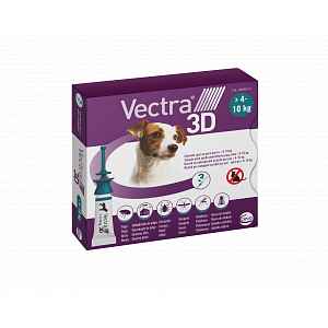 Vectra 3D spot-on pro psy S (4–10 kg) 3 pipety