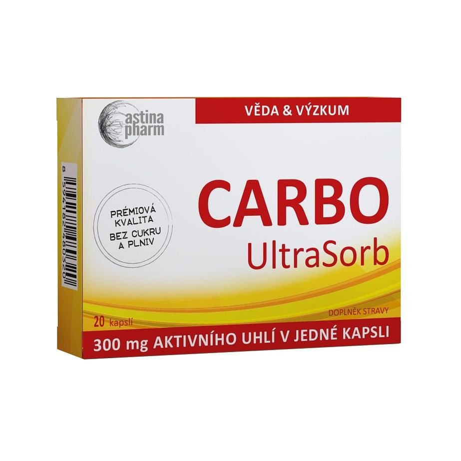 Astina CARBO UltraSorb 300 mg 20 kapslí