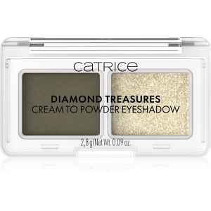 Catrice Diamond Treasures duo oční stíny odstín 040 Olive Twinkle 2.8 g