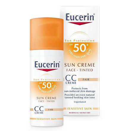 EUCERIN SUN CC krém opalov.SPF50+ světlý 50ml