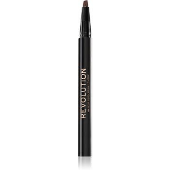 Makeup Revolution Bushy Brow tužka na obočí odstín Dark Brown 0,5 ml