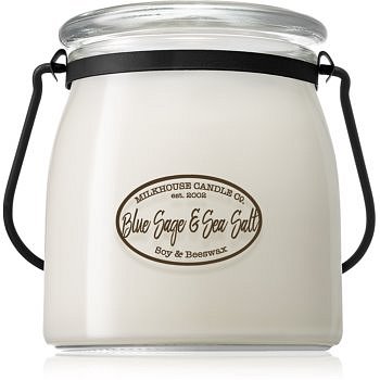 Milkhouse Candle Co. Creamery Blue Sage & Sea Salt vonná svíčka Butter Jar 454 g