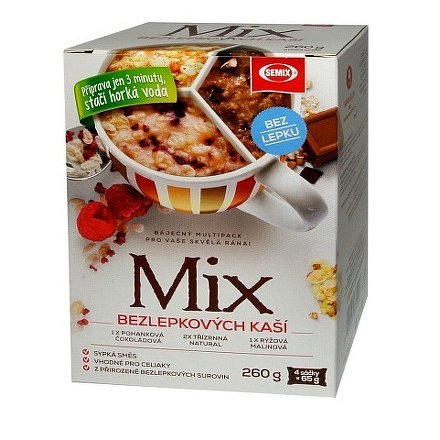 Mix bezlepkových kaší sáčky 4x65g