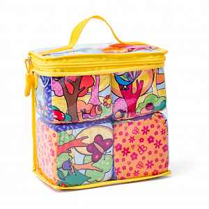 Niny Barevné textilní kostky