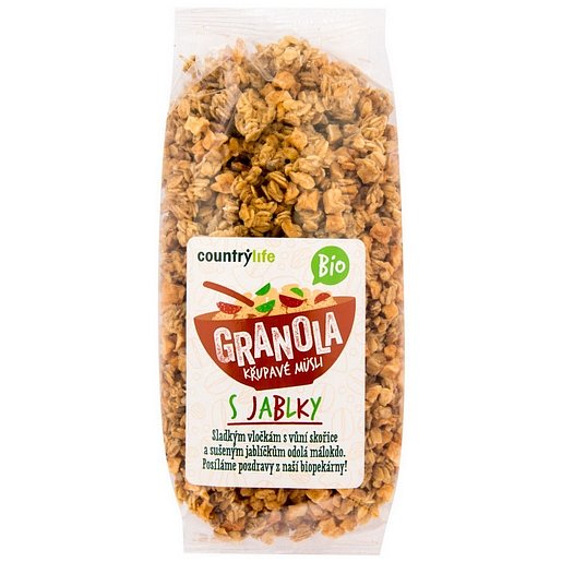 Country Life Granola - Křupavé müsli s jablky BIO 350g