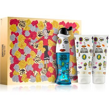 Moschino So Real dárková sada I.  toaletní voda 50 ml + tělové mléko 100 ml + sprchový a koupelový gel 100 ml