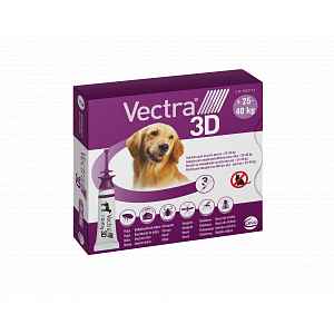 Vectra 3D spot-on pro psy L (25–40 kg) 3 pipety