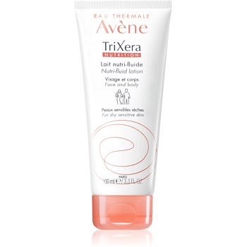 Avène TriXera Nutrition intenzivně vyživující fluidní mléko na obličej a tělo pro suchou a citlivou pokožku  200 ml