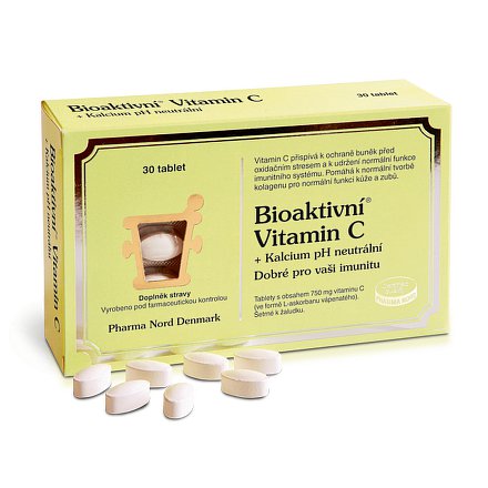 Bioaktivní Vitamin C+Kalcium pH neutrální tablety 30