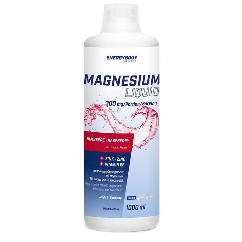Energybody Magnesium Liquid Malina 1000ml