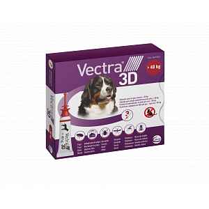 Vectra 3D spot-on pro psy XL (> 40 kg) 3 pipety