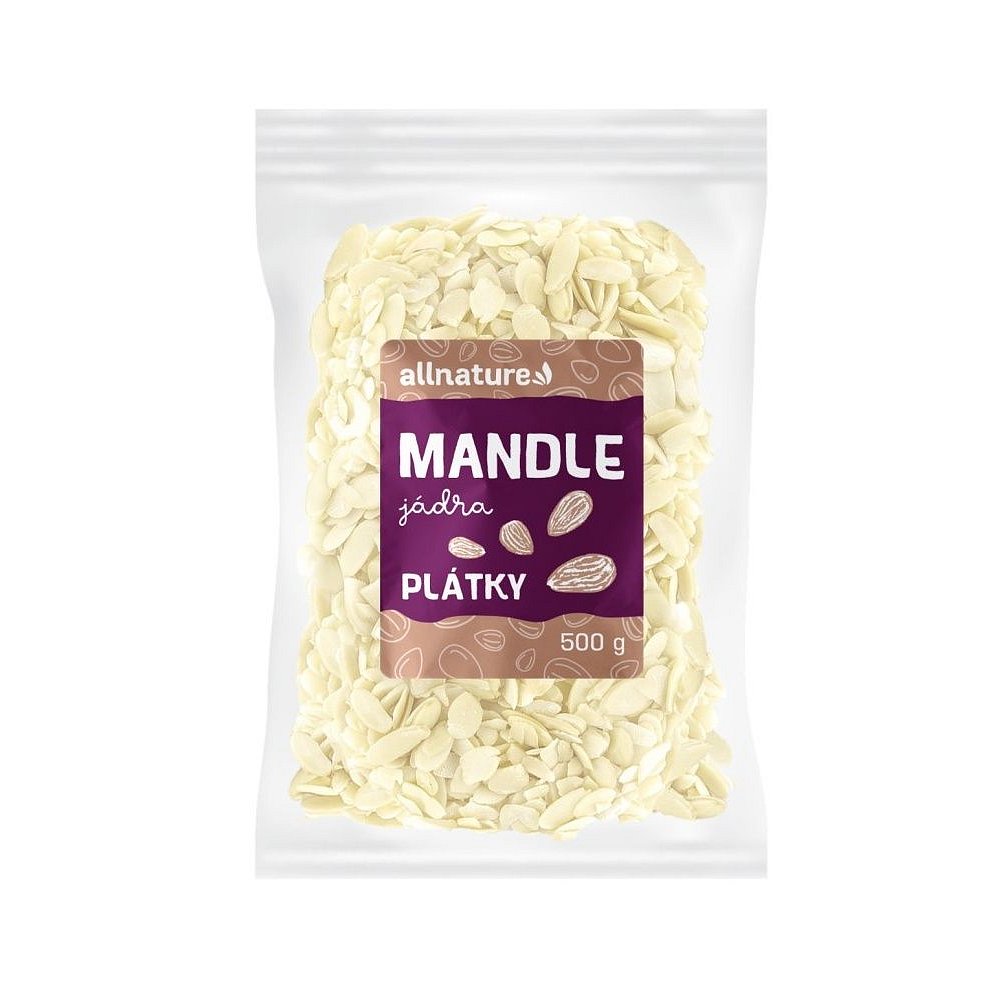 Allnature Mandle jádra plátky 500 g