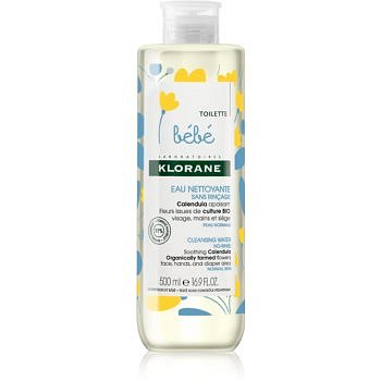 Klorane Bébé Calendula bezoplachová čisticí voda pro normální pokožku  500 ml