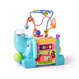 Woody Niny Edukační dřevěná hračka, labyrint - Slon