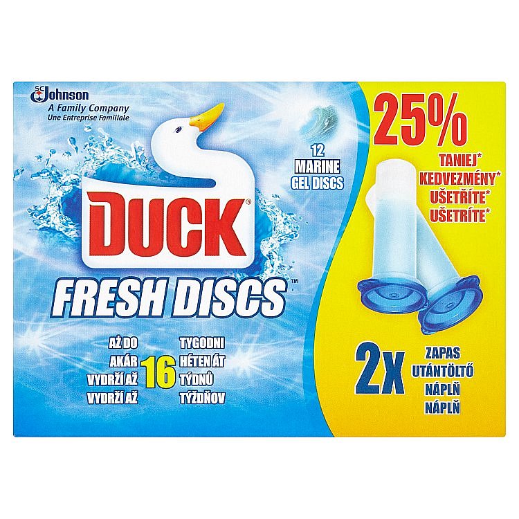 Duck Fresh Discs čistič WC marine náplň 2 x 36 ml