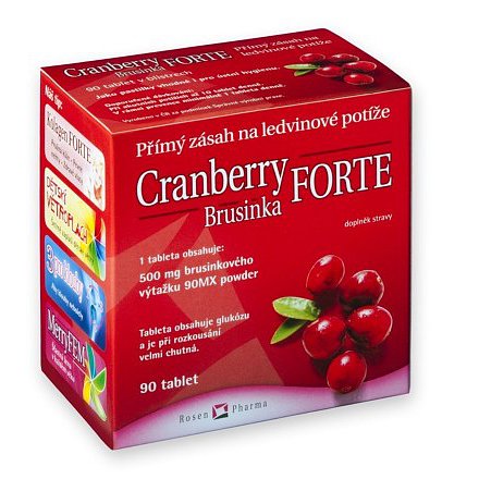Rosen Cranberry Brusinka FORTE tablety 90