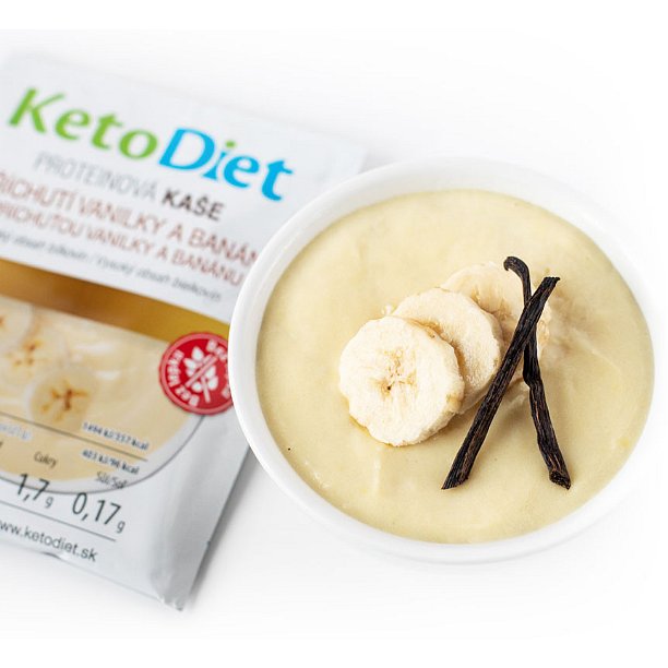 KetoDiet Proteinová kaše s příchutí vanilky a banánu 7porcí