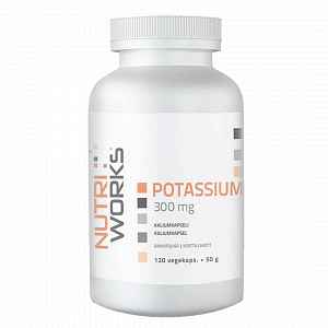 NutriWorks Potassium 300mg - 120 kapslí