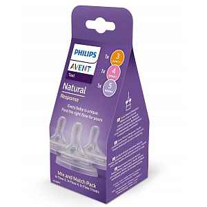 Philips AVENT Savička Natural Response  mix 1m+,3m+,6m+, 3 ks