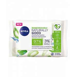 Čisticí pleťové ubrousky Naturally Good (Cleansing Wipes) 25 ks