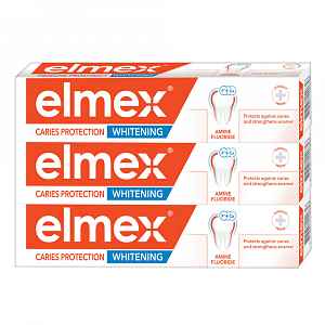 Elmex Zubní pasta Caries Protection Whitening Tripack 3 x 75 ml