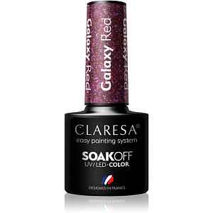 Claresa SoakOff UV/LED Color Galaxy gelový lak na nehty odstín Red 5 g